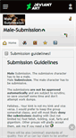 Mobile Screenshot of male-submission.deviantart.com