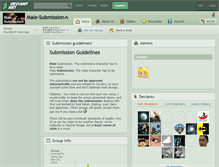 Tablet Screenshot of male-submission.deviantart.com