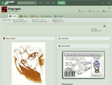 Tablet Screenshot of kinglegato.deviantart.com