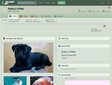 Tablet Screenshot of polina110986.deviantart.com