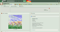 Desktop Screenshot of heatherv816.deviantart.com