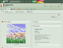 Tablet Screenshot of heatherv816.deviantart.com