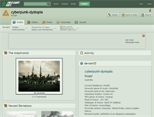 Tablet Screenshot of cyberpunk-dystopia.deviantart.com