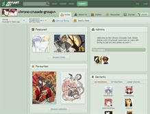 Tablet Screenshot of chrono-crusade-group.deviantart.com