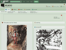 Tablet Screenshot of lady-green.deviantart.com