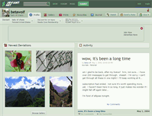 Tablet Screenshot of betawolf.deviantart.com
