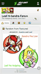 Mobile Screenshot of leaf-n-sandra-fans.deviantart.com