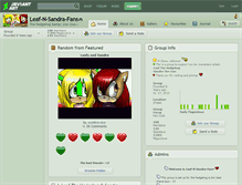 Tablet Screenshot of leaf-n-sandra-fans.deviantart.com