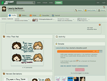 Tablet Screenshot of laucyjackson.deviantart.com