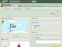 Tablet Screenshot of katealpha.deviantart.com