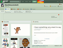 Tablet Screenshot of hibaribiteyoutodeath.deviantart.com