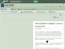 Tablet Screenshot of crazy-cat009.deviantart.com