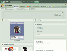 Tablet Screenshot of drinkdeep.deviantart.com