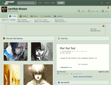 Tablet Screenshot of cannibal-disease.deviantart.com
