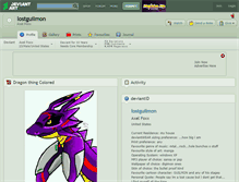 Tablet Screenshot of lostguilmon.deviantart.com