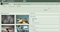 Desktop Screenshot of geckorange.deviantart.com