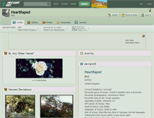 Tablet Screenshot of heartraped.deviantart.com
