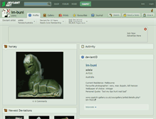 Tablet Screenshot of im-buni.deviantart.com