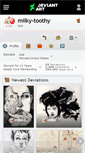 Mobile Screenshot of milky-toothy.deviantart.com