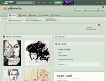 Tablet Screenshot of milky-toothy.deviantart.com