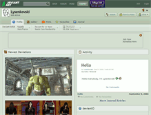 Tablet Screenshot of lysenkovski.deviantart.com