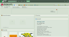 Desktop Screenshot of dancing-lucario.deviantart.com