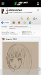 Mobile Screenshot of mirai-moro.deviantart.com
