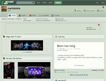 Tablet Screenshot of markdelete.deviantart.com
