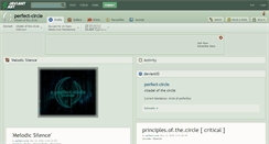 Desktop Screenshot of perfect-circle.deviantart.com
