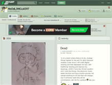 Tablet Screenshot of noodl3niccals97.deviantart.com