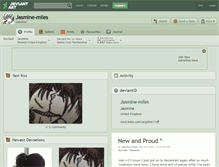 Tablet Screenshot of jasmine-miles.deviantart.com