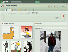 Tablet Screenshot of celluloid-dreamer.deviantart.com
