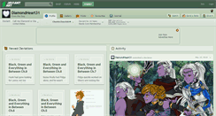Desktop Screenshot of diamondheart31.deviantart.com