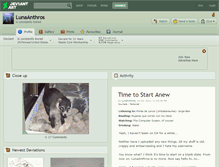 Tablet Screenshot of lunaanthros.deviantart.com