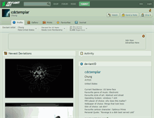Tablet Screenshot of cdctemplar.deviantart.com