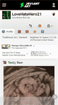 Mobile Screenshot of lovehatehero21.deviantart.com