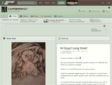 Tablet Screenshot of lovehatehero21.deviantart.com