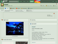 Tablet Screenshot of hiramf.deviantart.com