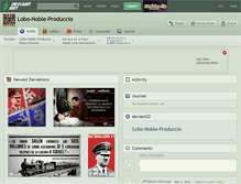 Tablet Screenshot of lobo-noble-produccio.deviantart.com