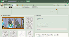 Desktop Screenshot of maxsilverfox.deviantart.com