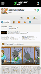 Mobile Screenshot of maxsilverfox.deviantart.com