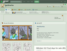 Tablet Screenshot of maxsilverfox.deviantart.com