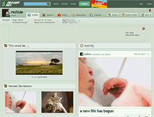 Tablet Screenshot of helside.deviantart.com