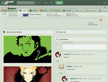 Tablet Screenshot of beaken.deviantart.com
