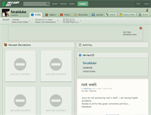 Tablet Screenshot of fecalduke.deviantart.com