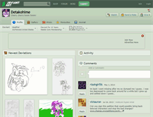 Tablet Screenshot of detakohime.deviantart.com