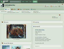 Tablet Screenshot of krishnablacksky.deviantart.com
