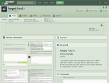 Tablet Screenshot of fanged-fury21.deviantart.com