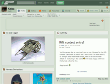 Tablet Screenshot of katza.deviantart.com