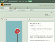 Tablet Screenshot of goldenspines.deviantart.com